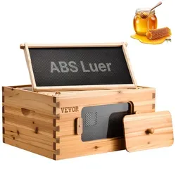 VEVOR Bienenbeute Zander 10-Rähmchen - Robuster Bienenstock - Kästen & Zubehör, ideal für Imker mit Platz für 10 Rahmen und stabiler Bauweise für optimale Bienenzucht.