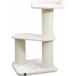 Europet Bernina Katzen Kratzbaum Berlin creme - Kratzbaum & Möbel, 118 cm hoch mit Liegefläche und breiten Sisalstämmen für optimalen Kratzspaß und Komfort für Ihre Katze.