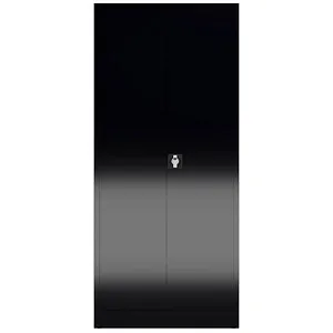 Mehrzweckschrank Spind X-545529 - abschließbar und vielseitig - Büroschrank mit Flügeltüren, ideal für Umkleiden und Sozialräume. Langlebige Stahlkonstruktion, flexible Nutzung mit Fachböden und Kleiderstange, inklusive 2 Schlüssel für Sicherheit.