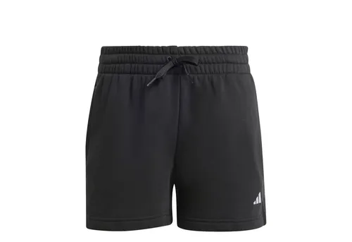 adidas Damen Essentials SMALL Logo Fleece Shorts, Black, XL - Trainingsbekleidung mit bequemen Schnitt, leichtem Stoff und elastischem Bund für optimalen Tragekomfort bei jedem Workout.