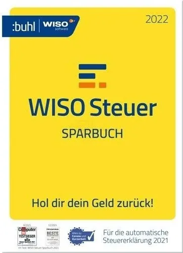 WISO Steuer-Sparbuch 2022 - Download für Windows - Steuer-Software für das Steuerjahr 2021, mit umfassenden Funktionen zur Maximierung Ihrer Steuererstattung.