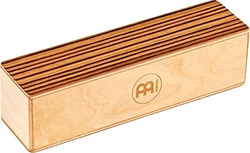 Meinl Percussion Rectangle Wood Shaker - Medium - Musikinstrument - Baltische Birke, Exotic Zebrano (SH53-M)