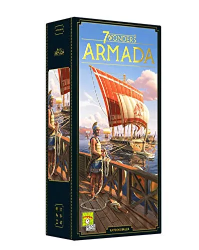 Repos Production, 7 Wonders 2nd Edition: Armada Expansion, Board Game, Ages 10+, 3 to 7 Players, 30 Minutes Playing Time