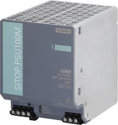 Siemens 6EP1336-3BA10 SITOP PSU8200 20 A Stabilized Power Supply - SPS-Prozessoren, Hochleistungsfähige und zuverlässige Stromversorgung für industrielle Anwendungen.