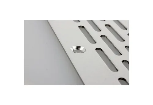 MS Beschläge Lüftungsgitter Lochblech Silber 60mm Breite Lüftungsblech Alu