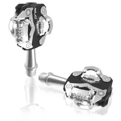 XLC Pedale System Schwarz/Silber, One Size - Fahrradpedale: Beidseitig SPD-kompatibel und aus robustem Aluminium für optimale Leistung und Haltbarkeit.