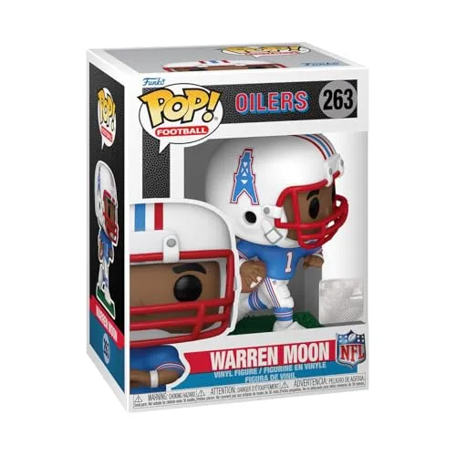 Funko Pop! NFL: Oilers - Warren Moon - NFL Legends - Vinyl-Sammelfigur - Geschenkidee - Offizielle Handelswaren - Spielzeug Für Kinder und Erwachsene - Sports Fans - Modellfigur Für Sammler