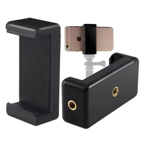 TronicXL Smartphone Stativ Adapter - Halterung für iPhone und Android, für gestochen scharfe Fotos und Videos mit flexibler Montageoption