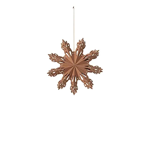 Produktbild broste Copenhagen 70080437 Snowflake Papier Indian tan S 15 cm (1 Stück)