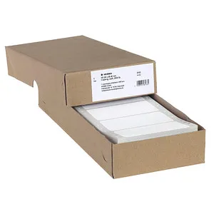 Herma 8163 Computeretiketten 1 Bahn 101.6 x 48.4mm - Etiketten aus holzfreiem Papier, selbstklebend mit sehr guter Haftung. Ideal für Nadeldrucker, chlorfrei gebleicht und lösungsmittelfreier Kleber.
