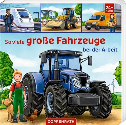 So viele große Fahrzeuge bei der Arbeit