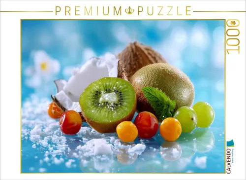 CALVENDO Puzzle Stillleben mit Kiwis und Kokosnuss | 1000 Teile - Hochwertiges 1000 Teile Puzzle mit einzigartigem Stillleben-Motiv. Perfekt für entspannte Stunden mit der Familie – ideal für Anfänger und Fortgeschrittene.