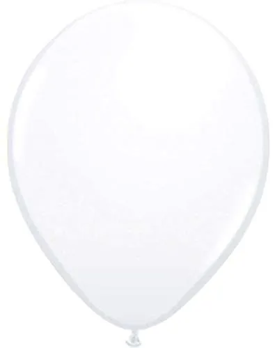Folat 08104 weiße Ballons 30cm-100 Stück, Weiß in weiß von Folat