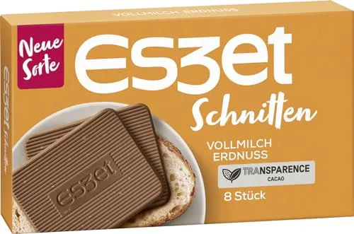 Eszet Schnitten Vollmilch-Erdnuss, 75 g