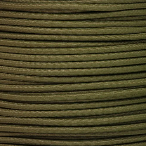 Gummikordel - Hutgummi - Rundgummi, hochwertig, extra-stark in 3mm, khaki