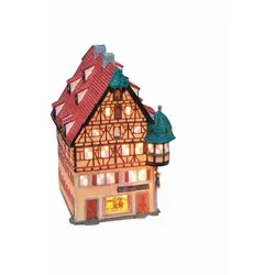 Buntes Keramik-Dekohaus 15x19x10 cm - Vielseitiges Dekohaus aus Keramik in bunten Farben. Ideal für kreative Wohnraumgestaltungen und als besonderer Blickfang in Ihrer Einrichtung.