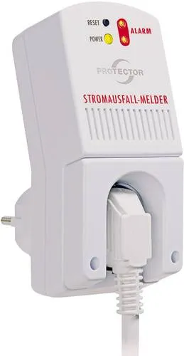 Protector SAM 1000 Stromausfall-Melder - Elektroinstallation mit Notstrom-Puffer für 12 Stunden, idealer Schutz für Kühlschrank und andere Geräte bei Stromausfällen.