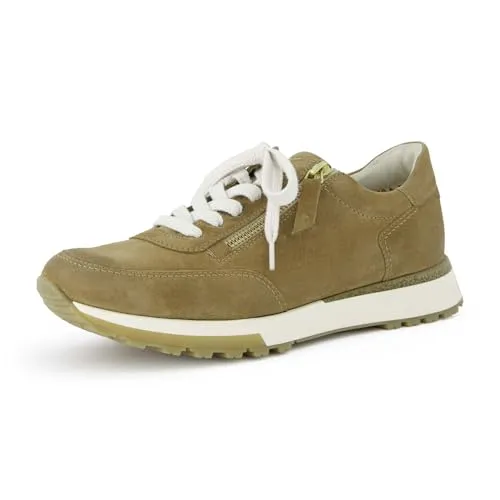 Paul Green Veloursleder Sneaker Braun 38,5 EU - Sneaker aus hochwertigem Veloursleder in Braun, ideal für Freizeitaktivitäten, mit bequemem Blockabsatz und Schnürung für optimalen Halt.