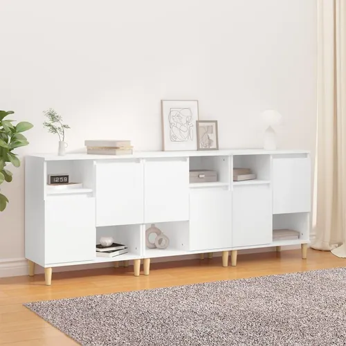 vidaXL Sideboards 3er Set Weiß 60x35x70 cm