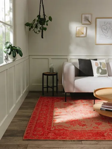 benuta Teppich Frencie, rechteckig, 5 mm Höhe, Kunstfaser, Ethno-Style - Der Teppich Frencie bringt lässige Vintage Vibes in dein Zuhause. Ideal für Wohn- und Esszimmer, sorgt er mit seinem pflegeleichten Material für stilvolle Akzente und ist ein echter Hingucker.