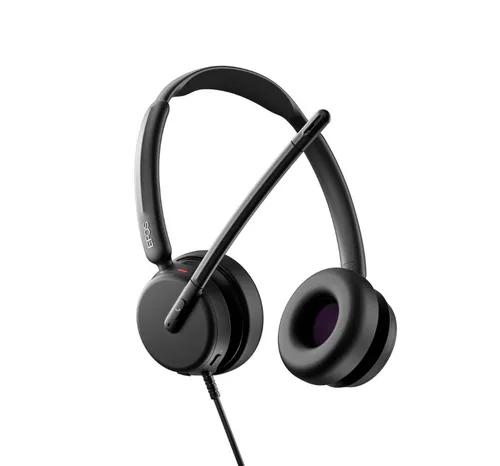 EPOS IMPACT 460T Stereo-Headset - UC-optimiertes Headset für Microsoft Teams, mit EPOS ActiveGard-Technologie zum Schutz vor Lautstärkespitzen und praktischer Lift-to-Mute Funktion.