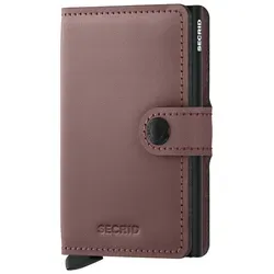 SECRID Miniwallet Matte Rose - Kompakte Brieftasche - Unisex Portemonnaie aus hochwertigem, mattem Leder mit RFID-Schutz. Bietet Platz für bis zu 6 Karten und ist ideal für den täglichen Gebrauch.