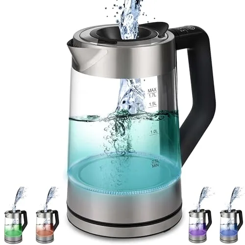 Glas Wasserkocher 1,7 Liter 2200 Watt