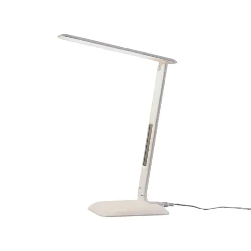 Lindby Schreibtischlampe Ludmilla - Moderne Schreibtischlampe mit 5,6 W LED, Farbwechsel und Touchfunktion für individuelle Lichtstimmung, inklusive Uhr- und Alarmfunktion.