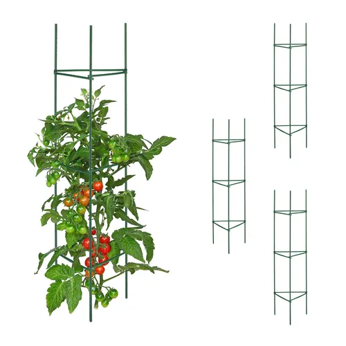 Rankhilfe Rankstütze Pflanzenhalter Tomatenstütze Blumenstütze grün Blumenhalter