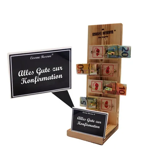 Eiserne Reserve® Geschenkbox Alles Gute zur Konfirmation - Die Eiserne Reserve - Mausefalle Geldges