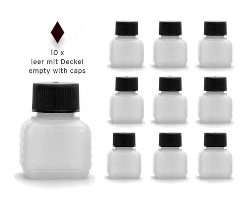 OCTOPUS Kanister 10x30ml Plastikflaschen, leere Kunststoffflaschen