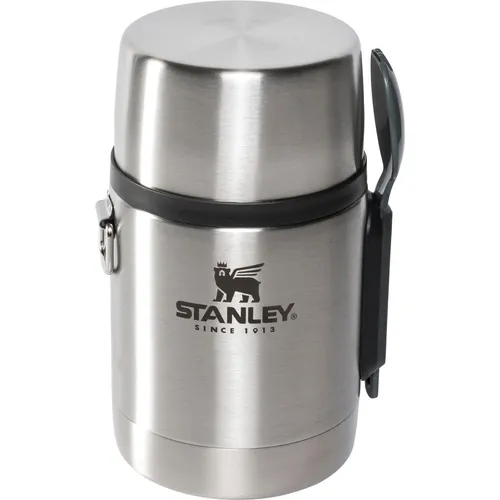 Stanley Adventure Edelstahl Thermobehälter mit Spork 532 ml - Warmhaltebehälter für Essen - Thermobehälter aus rostfreiem Edelstahl, hält Speisen 12 Stunden heiß oder kalt; BPA-frei und spülmaschinenfest für einfache Reinigung.