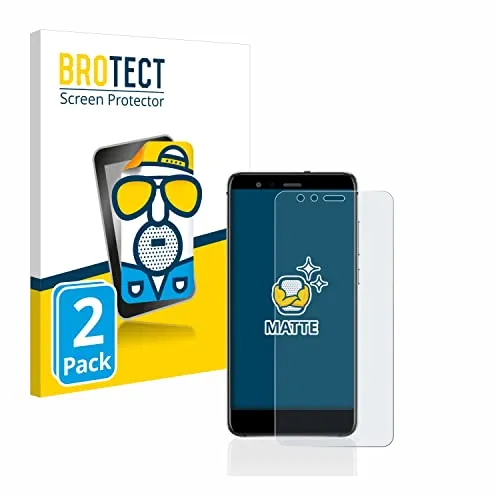 BROTECT Entspiegelungs-Schutzfolie für Huawei P10 Lite (2 Stück) Matte Displayschutz-Folie, Anti-Reflex, Anti-Fingerprint