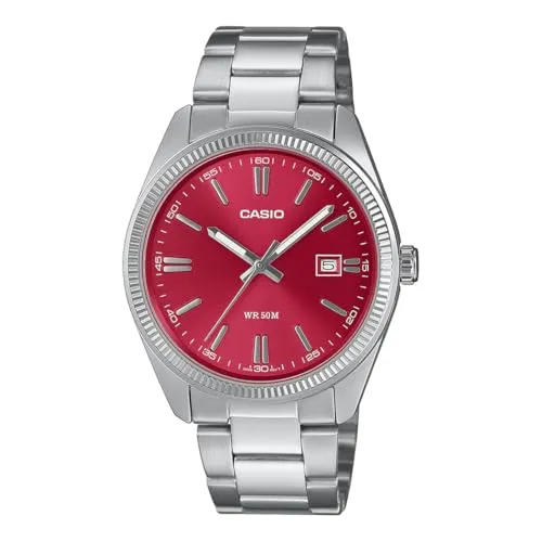 Casio Herrenarmbanduhr MTP-1302PD-4AVEF in silber von CASIO