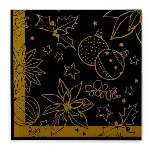 Mank Airlaid Serviette Milan Schwarz, 40 x 40 cm, 50 Stück in schwarz von Mank