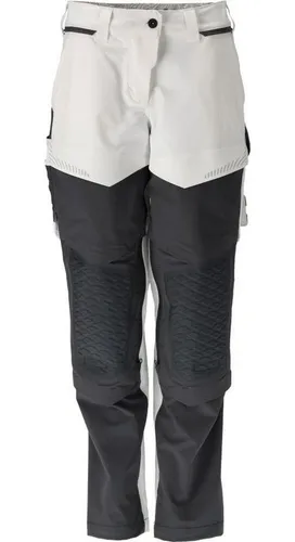 Mascot Damen-Bundhose 22078-605-06 Gr. 82C50 weiß/anthrazitgrau - Hochwertige Damen-Bundhose 22078-605 mit speziellen Taschen für das Malerhandwerk. Strapazierfähiges und leichtes Stretchgewebe sorgt für optimale Bewegungsfreiheit und Komfort. Ideal für den professionellen Einsatz.