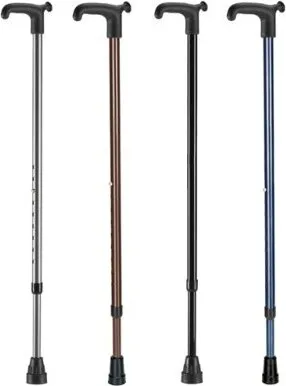 Leichtmetallstock mit Softgriff verstellbar>>>>Farbe: braun