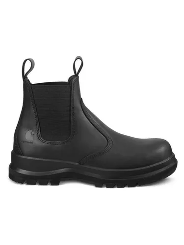 Carhartt® S3 Sicherheitsstiefel F702919 Chelsea Safety Boot - Schwarz - Größe 47 - Wanderschuhe mit Glasfaser-Zehenkappe und Vibram-Sohle für besten Halt. Ideal für lange Arbeitstage, wasserabweisend und bequem dank Rugged Flex® Technologie.