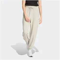 adidas Damen Essentials SMALL Logo French Terry Cuffed Pants - Trainingsbekleidung mit hohem Bund, gefertigt aus 70 % recycelten Materialien für nachhaltigen Komfort und Stil.