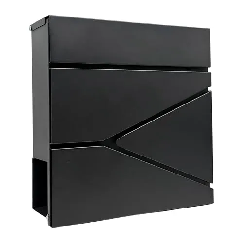 Verschließbarer Briefkasten mit Zeitungsfach – Modern & Wetterfest