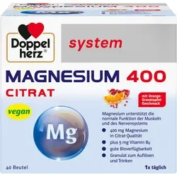 Doppelherz system Magnesium 400 Citrat 40 St