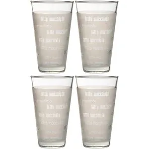 RitzenhoffundBreker Kaffeegläser Chicco, Latte Macchiato Gläser, 330ml, 4 Stück