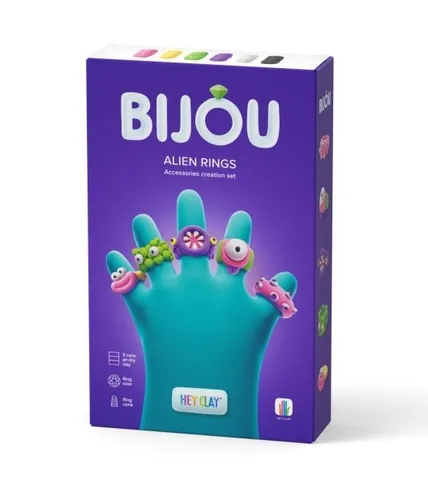 Plastic mass Hey Clay Bijou Alien Rings Tm Toys 5904754607148