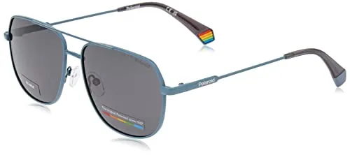 Produktbild Polaroid Pld 6195/s/x FLL/M9 MATTE BLUE Sunglasses Unisex Steel, Standard, 58
