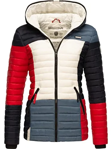 Navahoo Damen Übergangsjacke Colorblocking - Funktionsjacken in trendigem Colourblocking-Design, leicht und wasserabweisend, ideal für Frühling und Herbst mit hohem Tragekomfort.