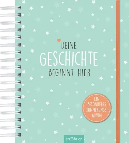 Deine Geschichte beginnt hier: Erinnerungsalbum zur Geburt in weiß von arsEdition