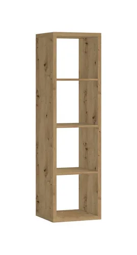PREISBRECHER Raumteiler Style, 4 Fächer, in Artisan Eiche Dekor - 41x147x38cm (BxHxT)