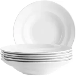 MÄSER Pastateller Barca (6 St) - Elegante Coupe-Form für stilvolle Anlässe, zeitloses Porzellangeschirr, das Ihre kulinarischen Kreationen perfekt in Szene setzt.