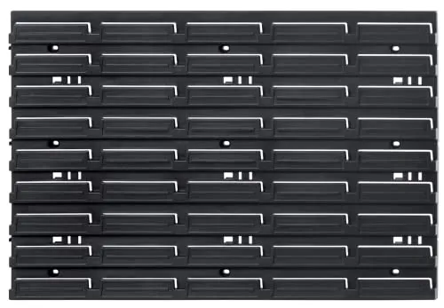 Kistenberg Werkzeugwand Wandregal Kunststoff Schwarz 576 x 18 x 390 mm