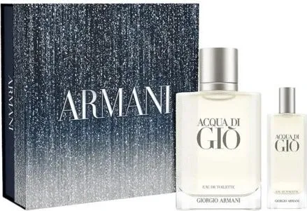 G. Armani Aqua De Gio Edit Spray für Herren, 100 ml + Mini 15 ml